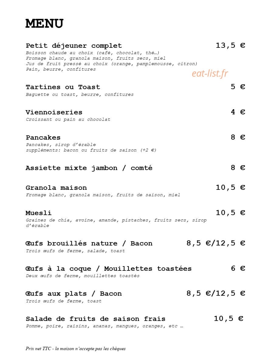 Hôtel Amour — carte page 2