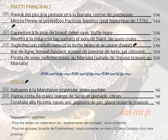 Il Cuoco Galante — carte page 4