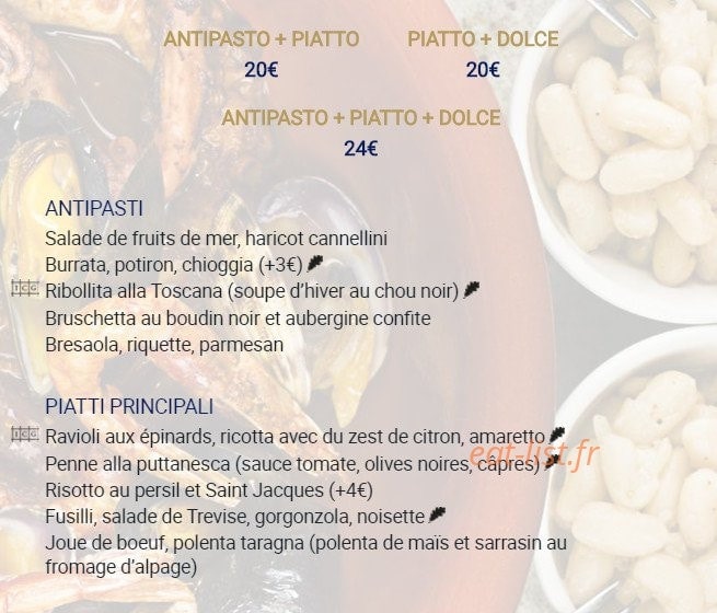 Il Cuoco Galante — carte page 1