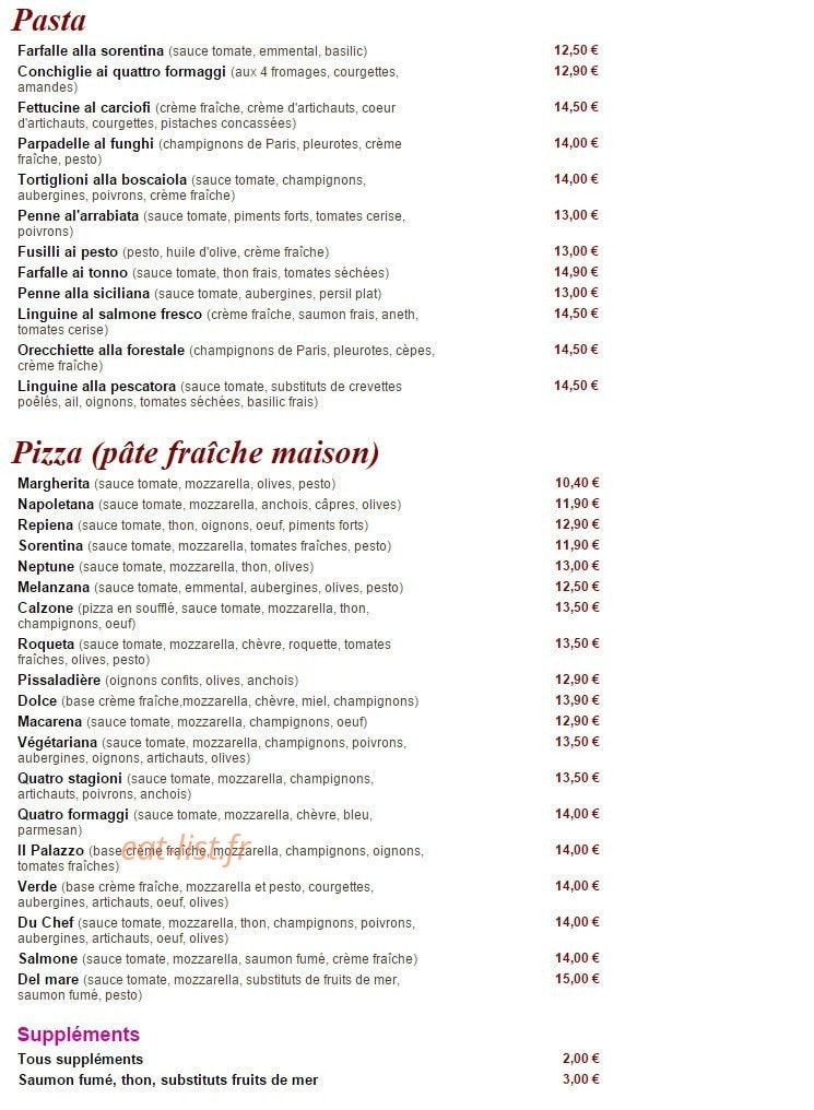 Il Palazzo — carte page 2