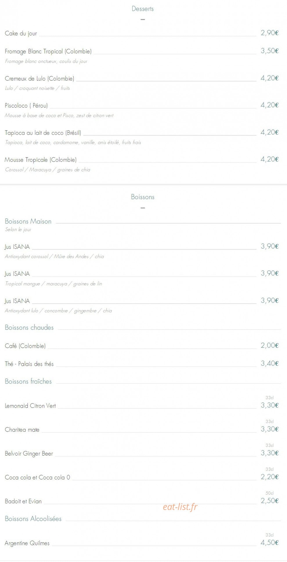 Isana — carte page 2