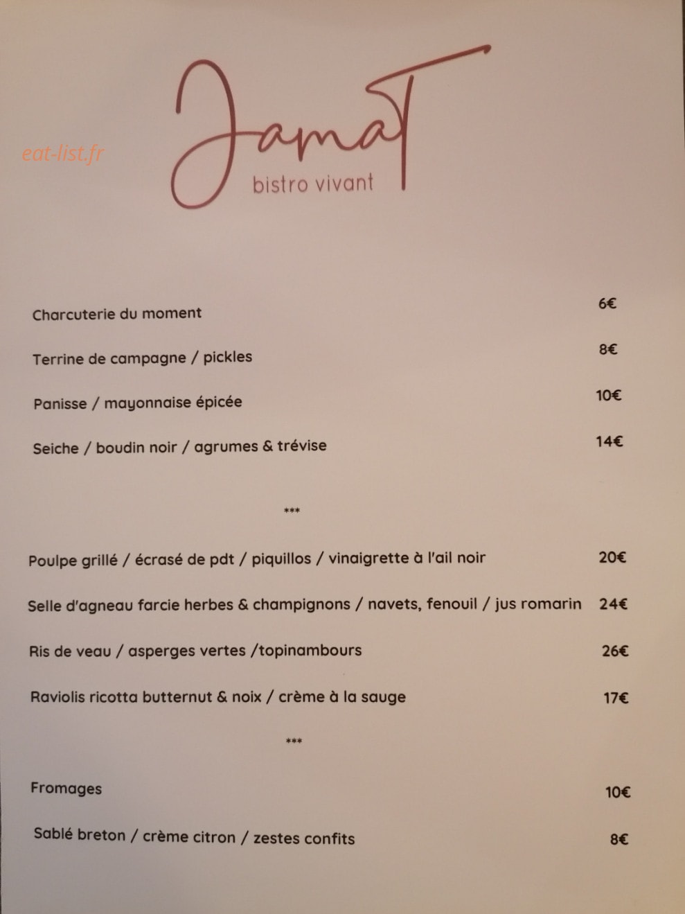 Jamat — carte page 1