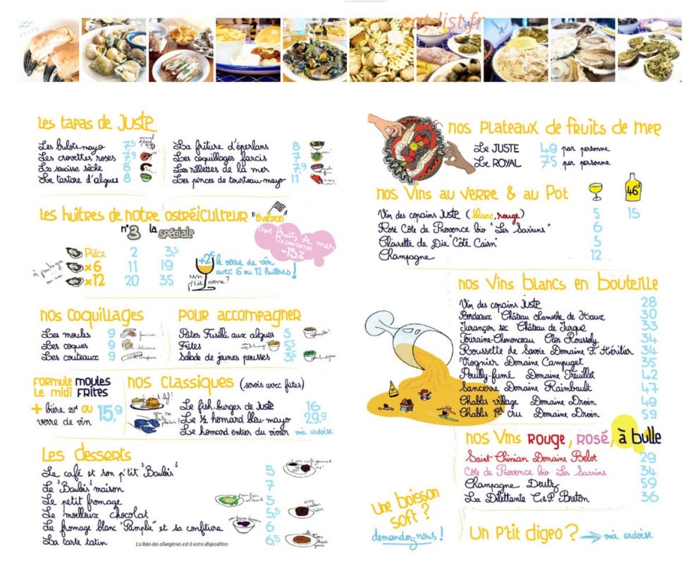 JUSTE — carte page 1