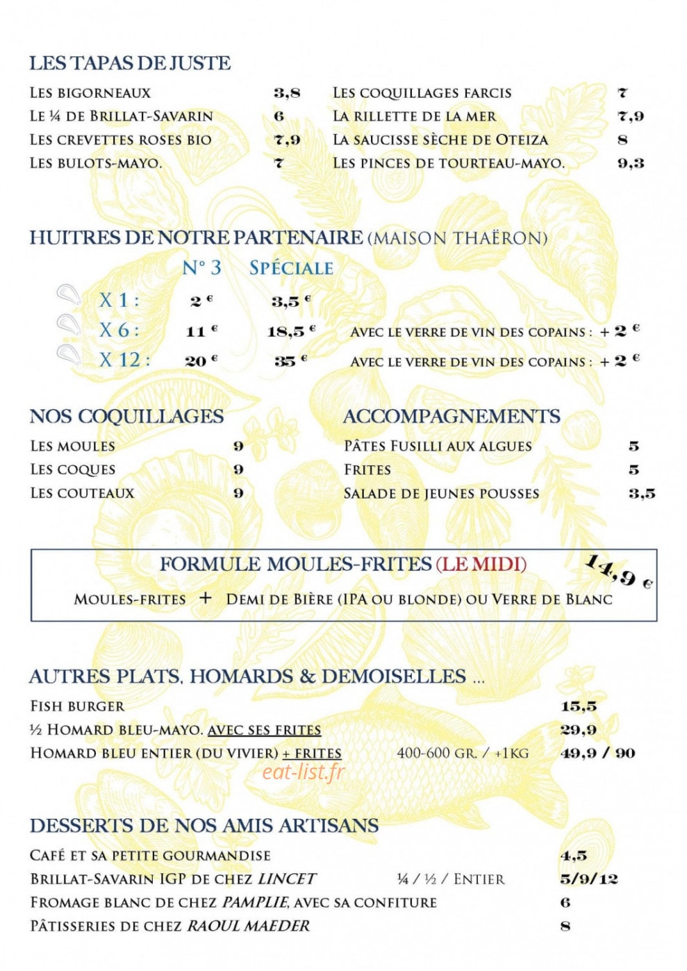 Juste — carte page 3