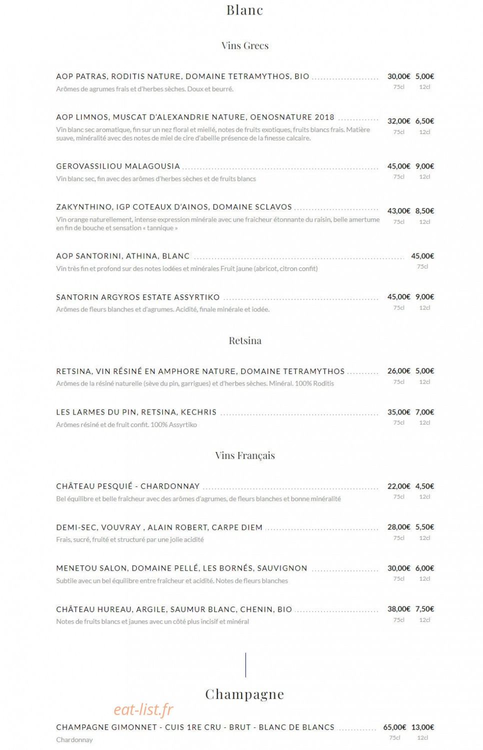 Kafé Jean — carte page 10