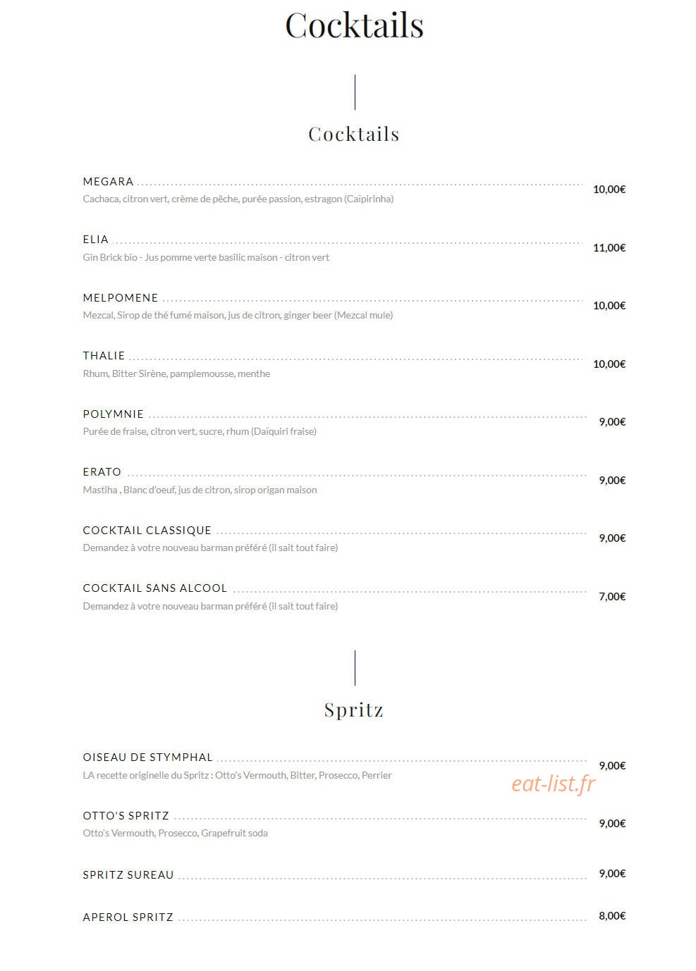 Kafé Jean — carte page 5