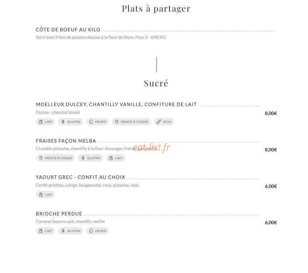 Kafé Jean — carte page 3