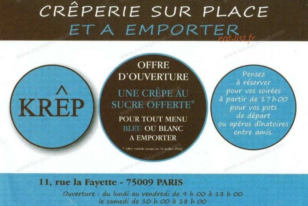 Krep — carte page 1