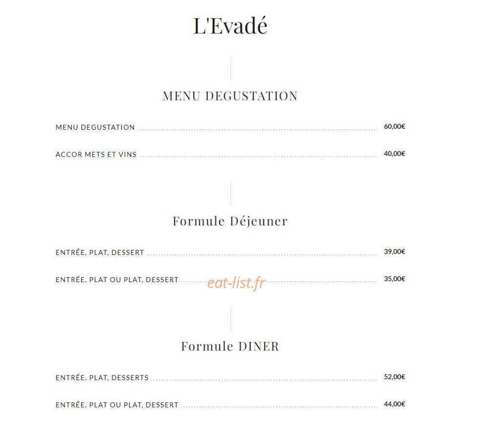 L'Évadé — carte page 1