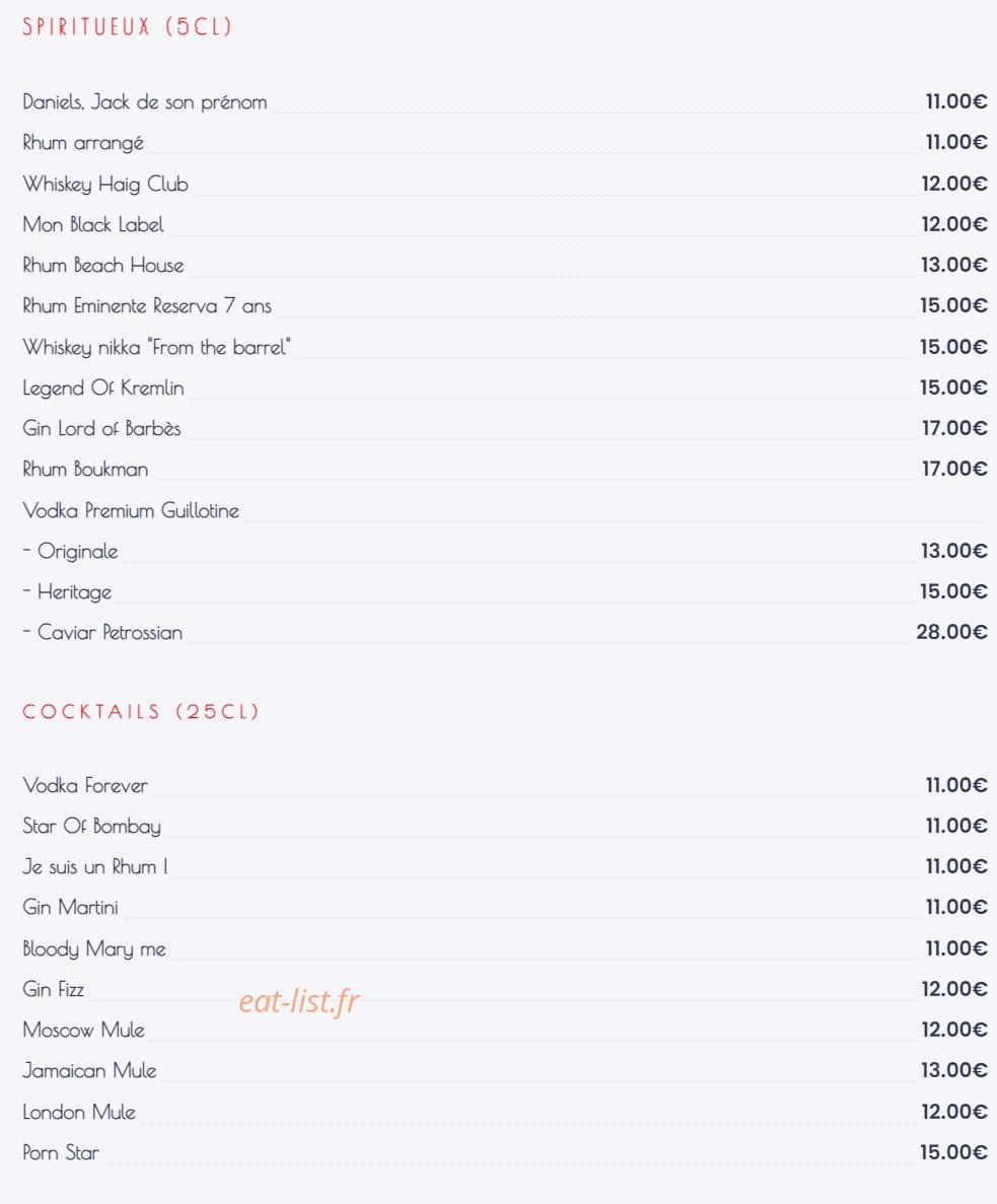 La Bouche Bleue — carte page 2