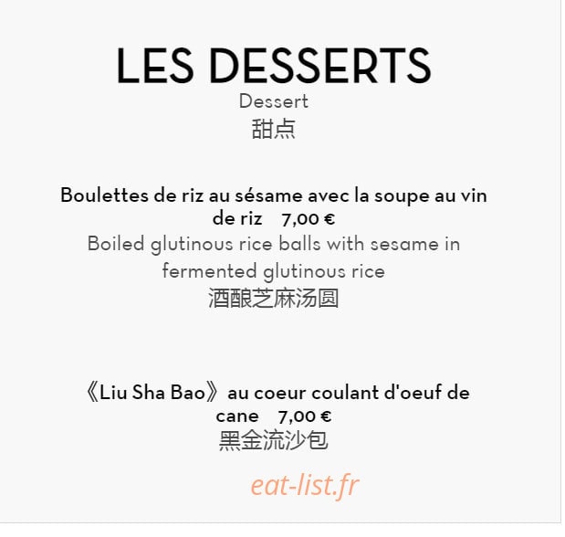La Cuisine de Chez Moi — carte page 8