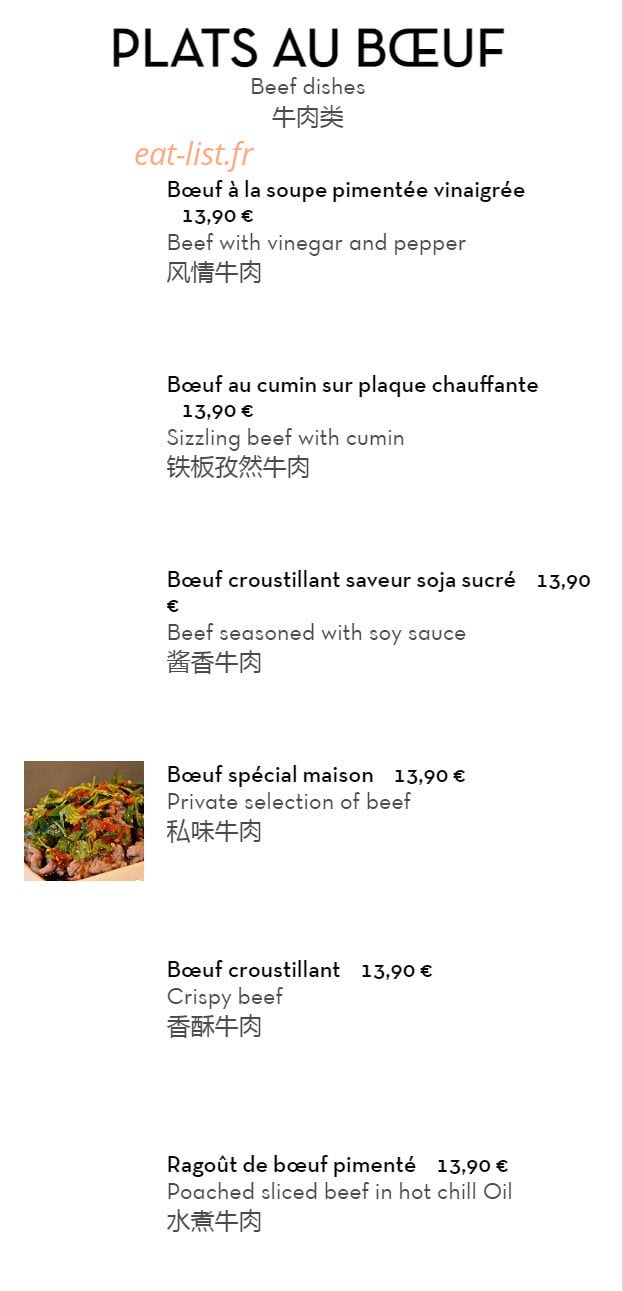 La Cuisine de Chez Moi — carte page 4