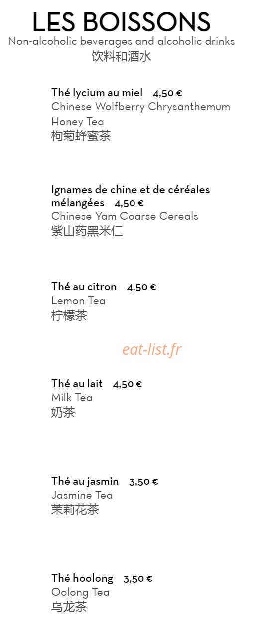 La Cuisine de Chez Moi — carte page 13