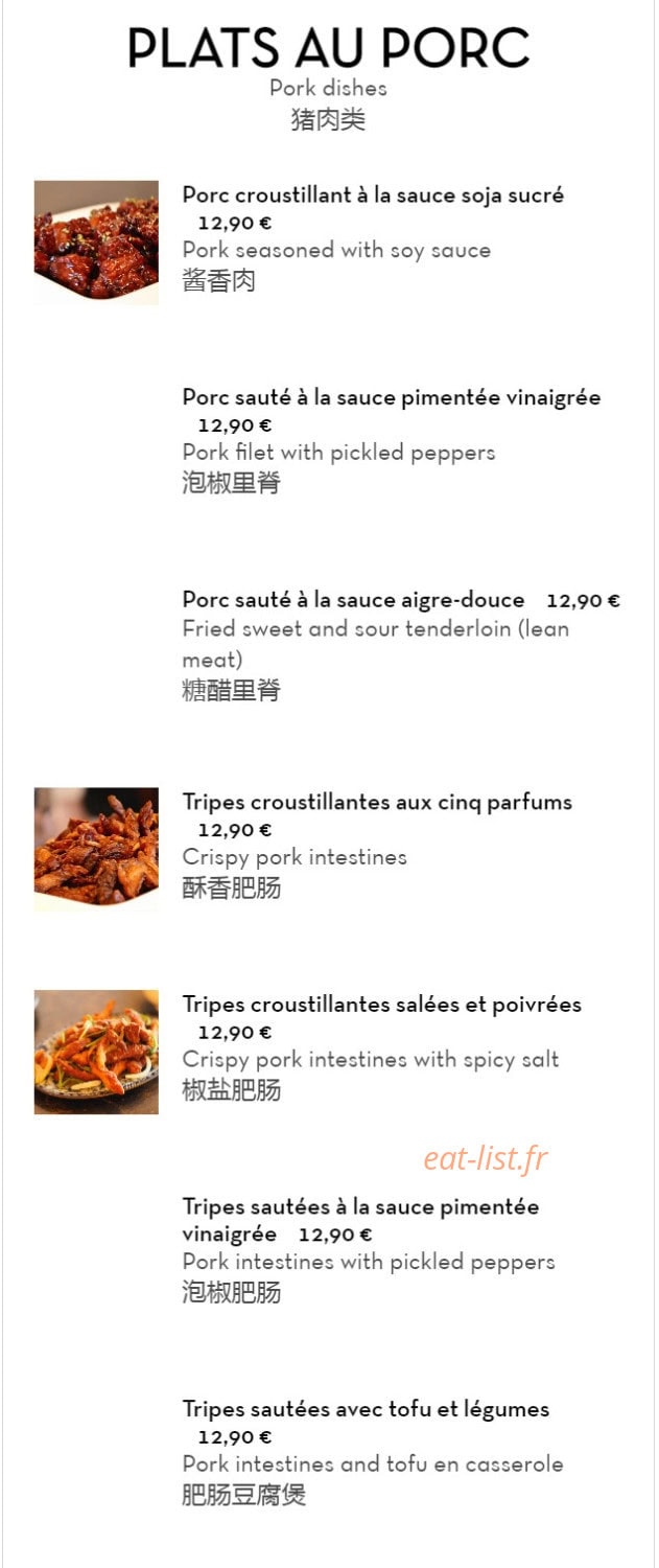 La Cuisine de Chez Moi — carte page 5