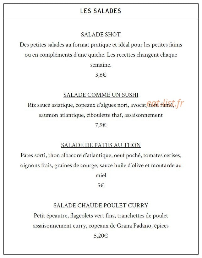 la Maison des Protéines — carte page 1