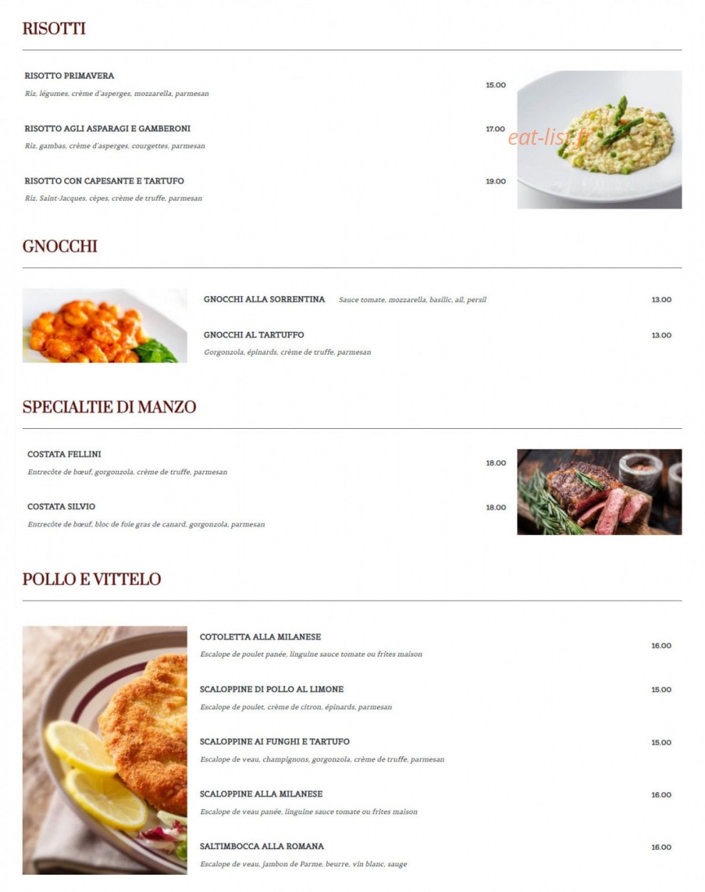La Padellina — carte page 3