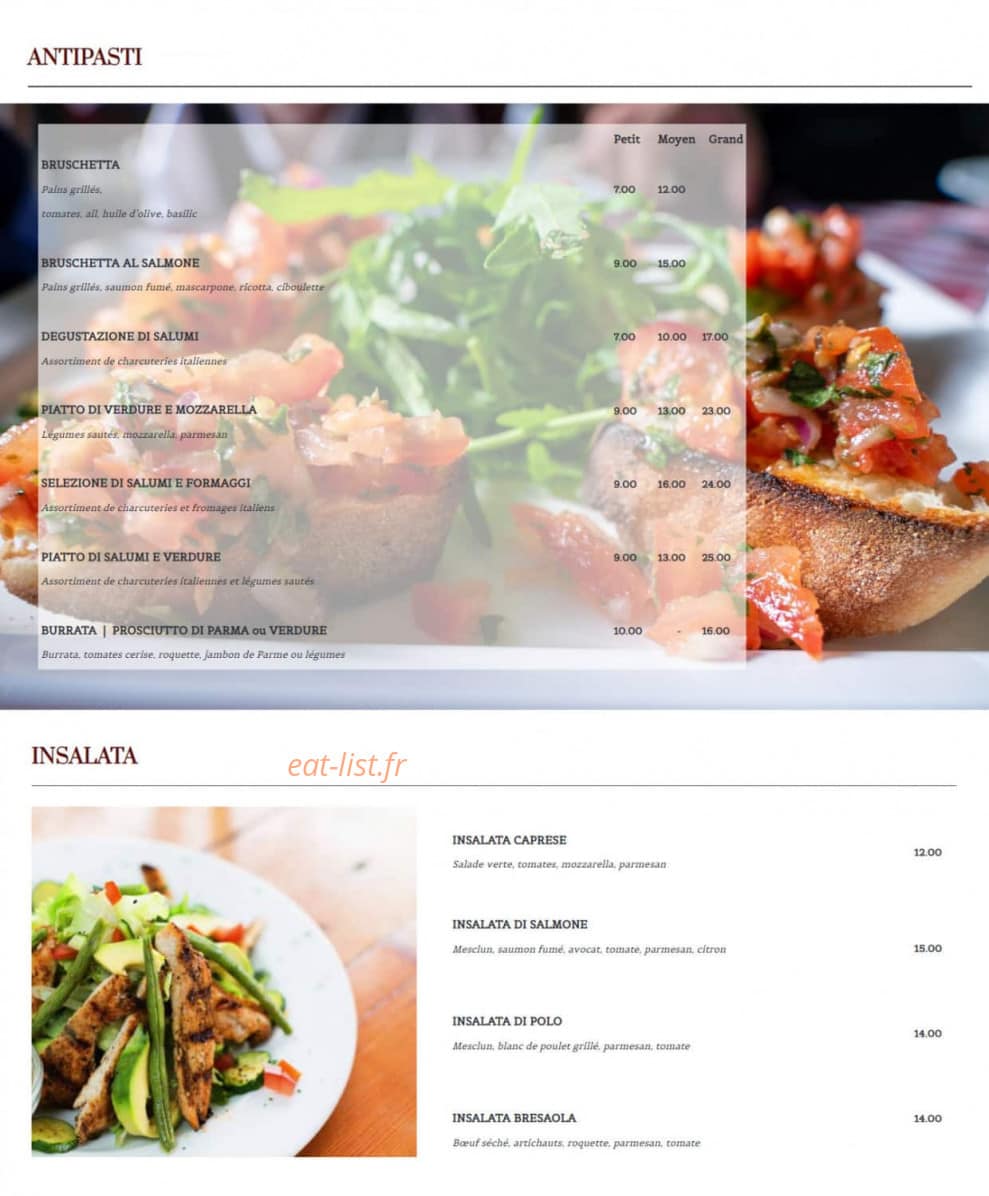 La Padellina — carte page 1