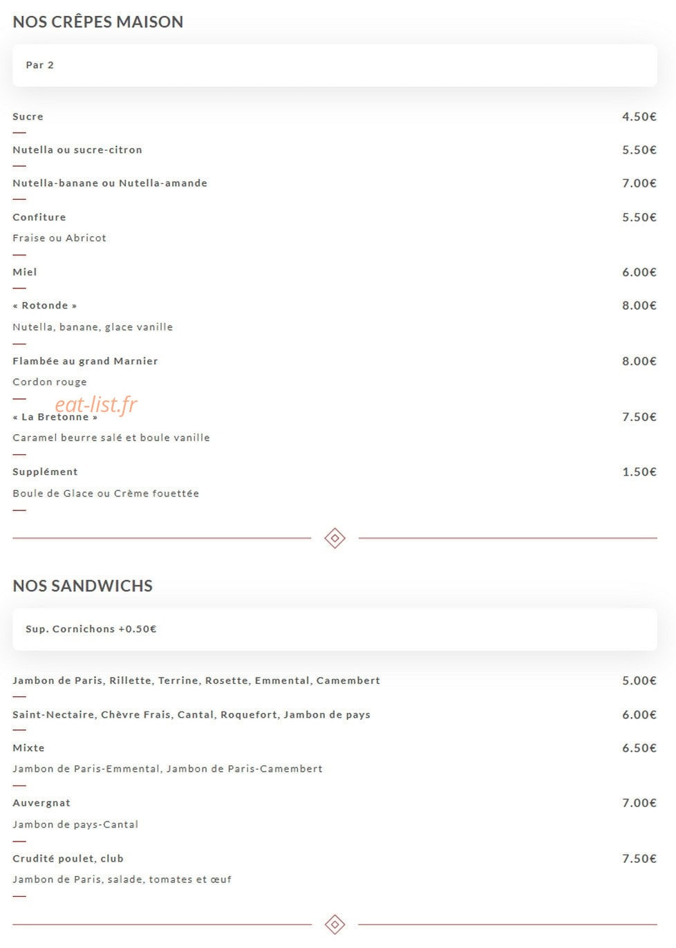 La Rotonde — carte page 6