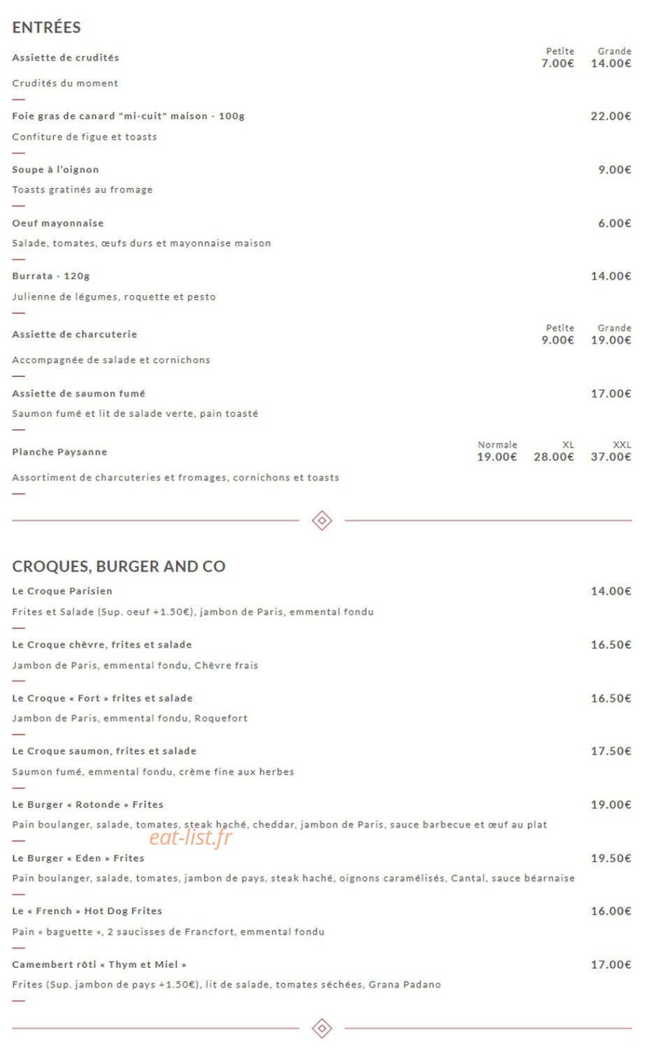 La Rotonde — carte page 2