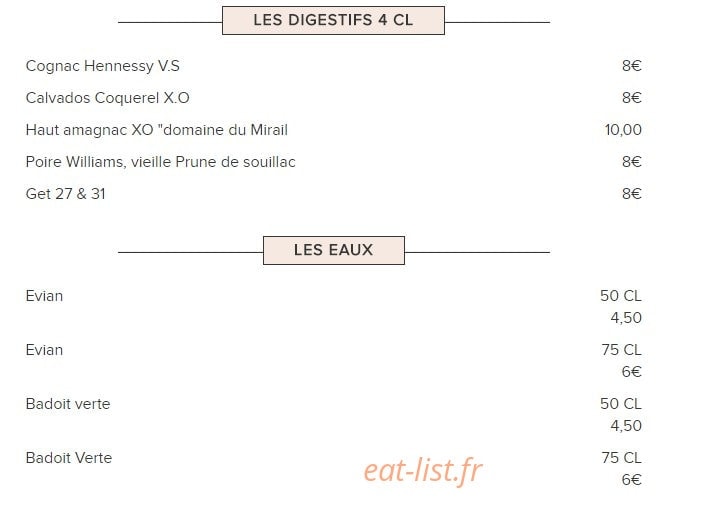 La Terrasse Choron — carte page 5