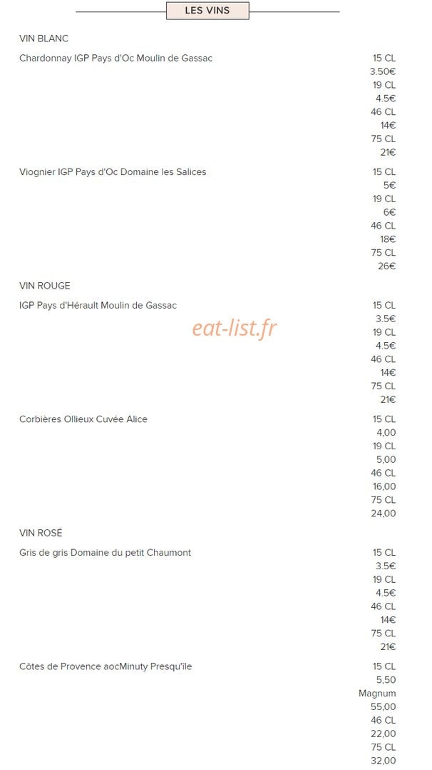 La Terrasse Choron — carte page 6