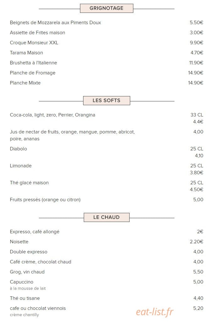 La Terrasse Choron — carte page 4