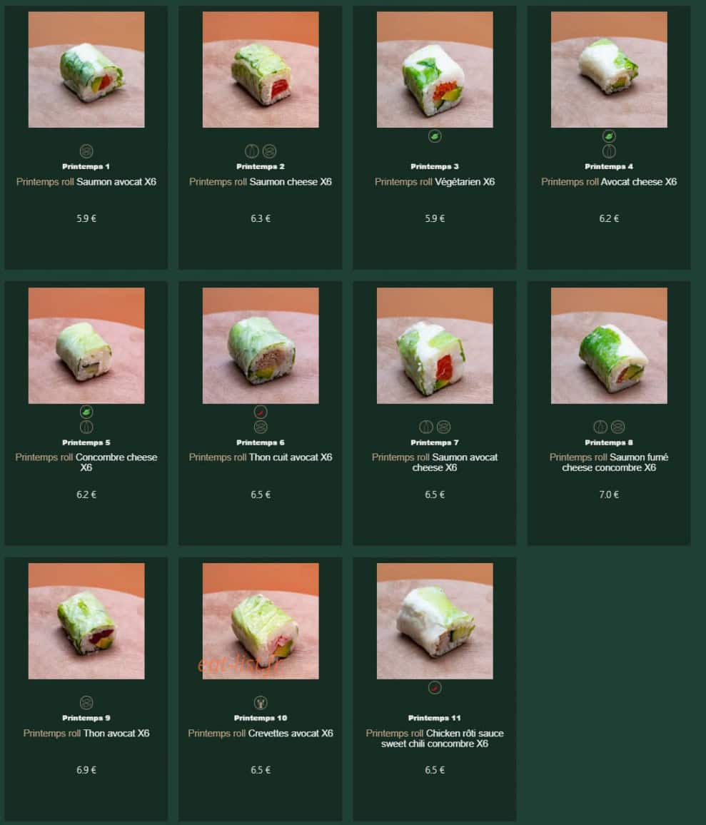 Label green — carte page 25