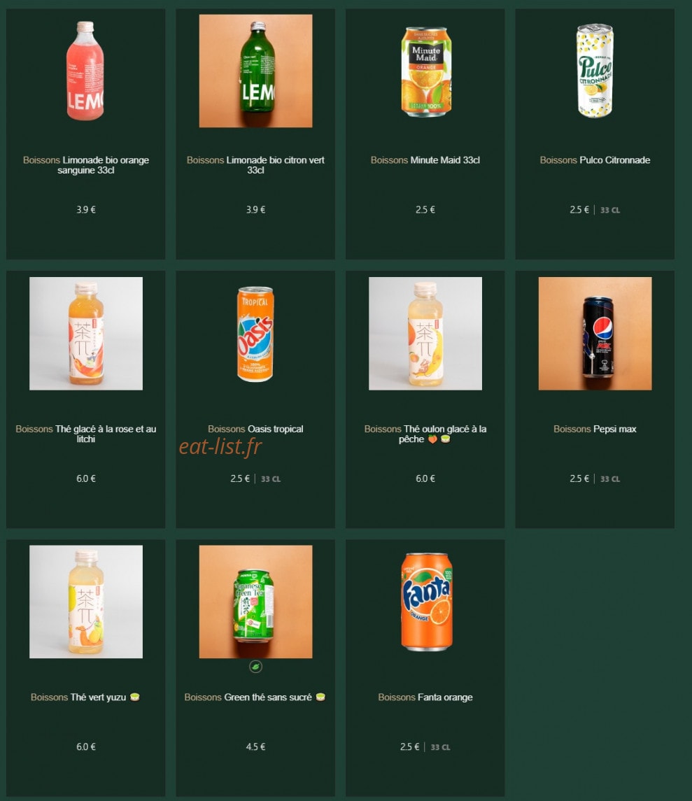 Label green — carte page 18