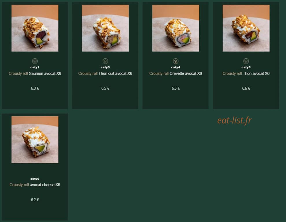 Label green — carte page 26