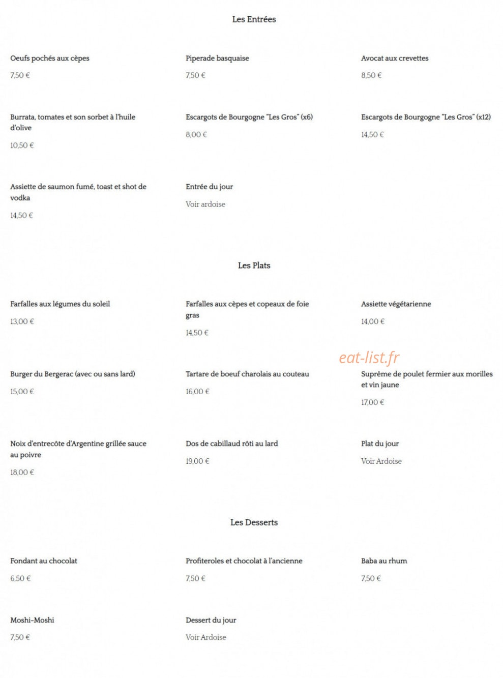 Le Bergerac — carte page 1