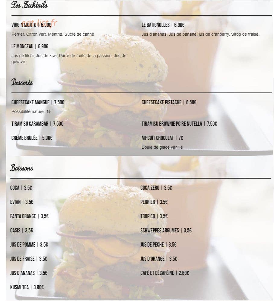 Le Butcher — carte page 3