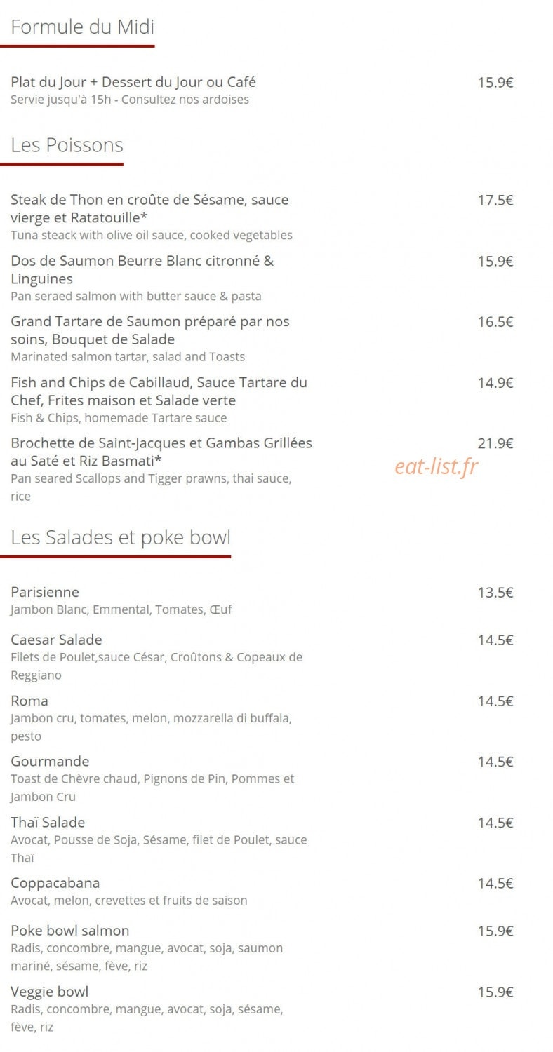 Le Cardinal — carte page 5