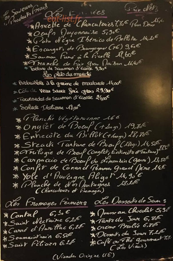 Le Chenin — carte page 1
