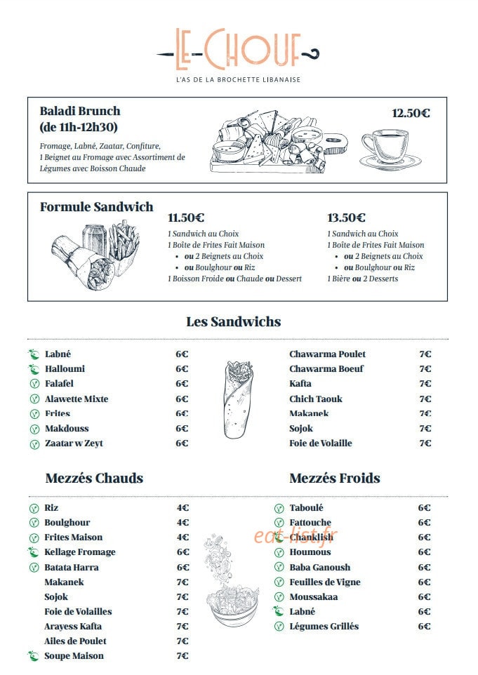 Le Chouf — carte page 1