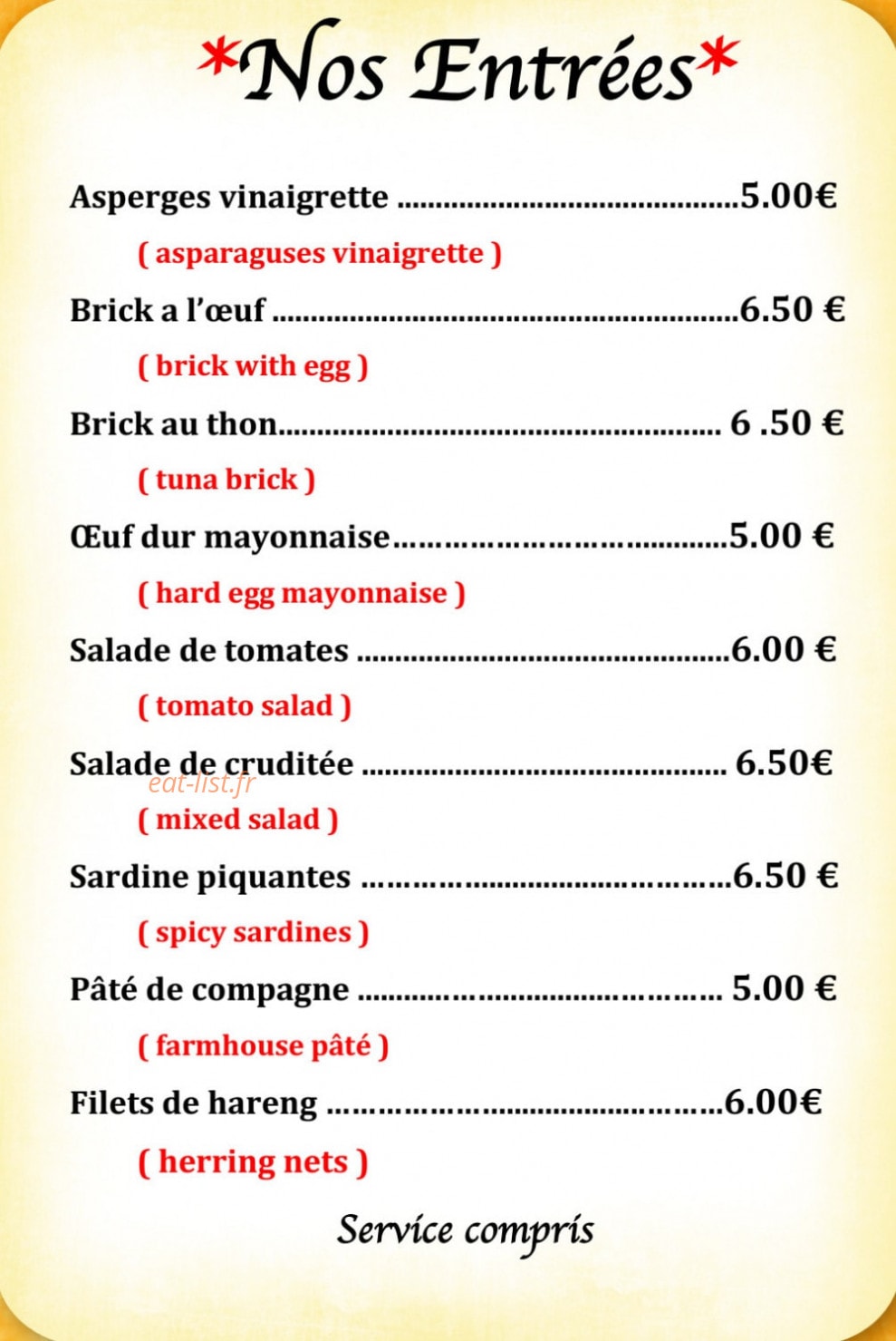 Le Danube Bleu — carte page 1