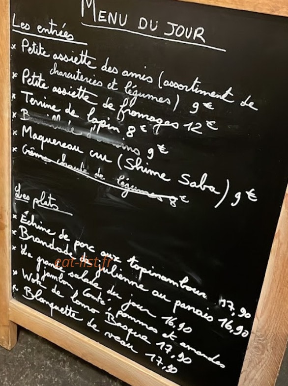 Le Dit Vin — carte page 1
