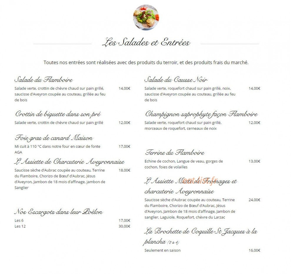Le flamboire — carte page 1