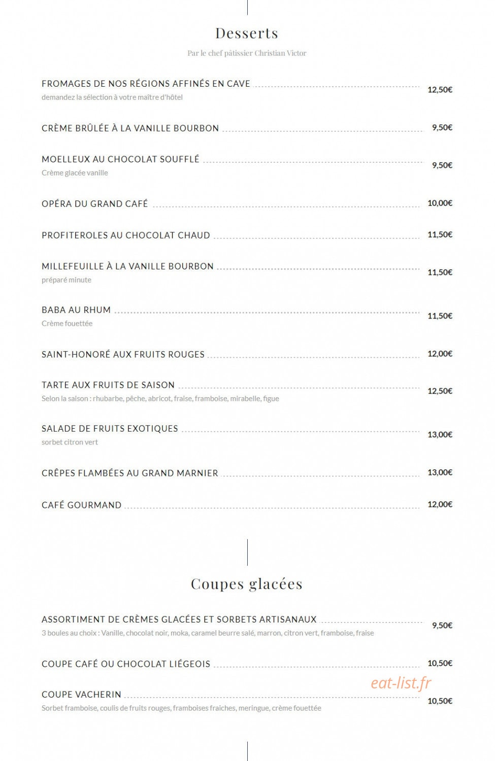 Le grand café Capucines — carte page 5