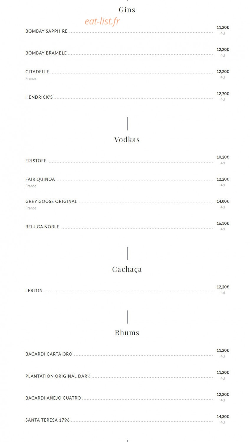 Le grand café Capucines — carte page 11