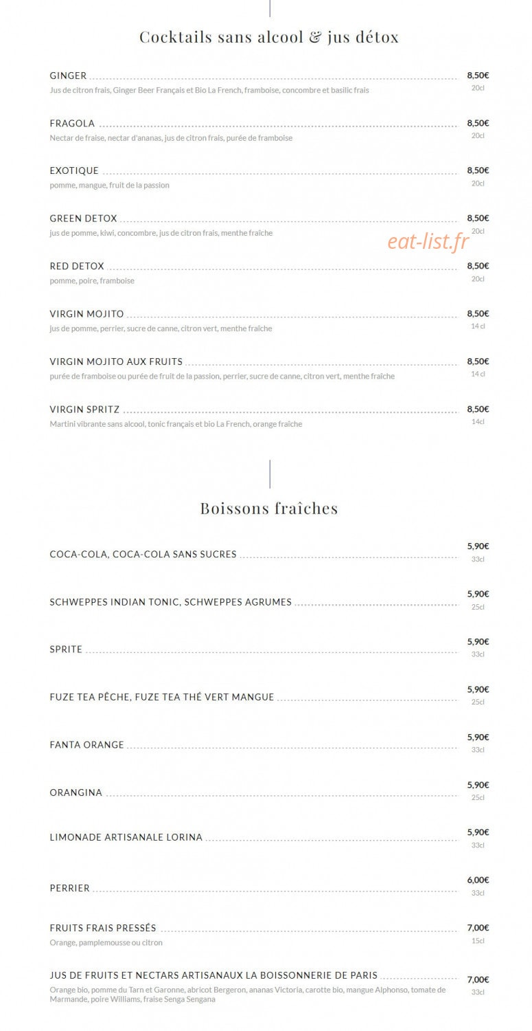 Le grand café Capucines — carte page 10