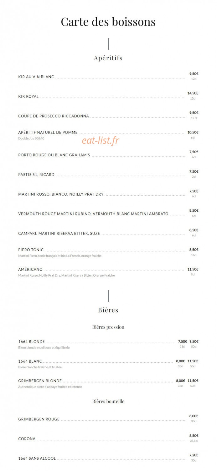 Le grand café Capucines — carte page 8