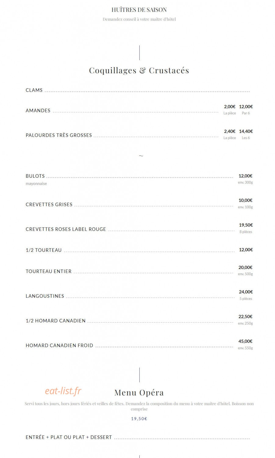 Le grand café Capucines — carte page 2