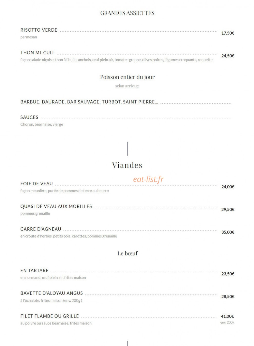 Le grand café Capucines — carte page 4