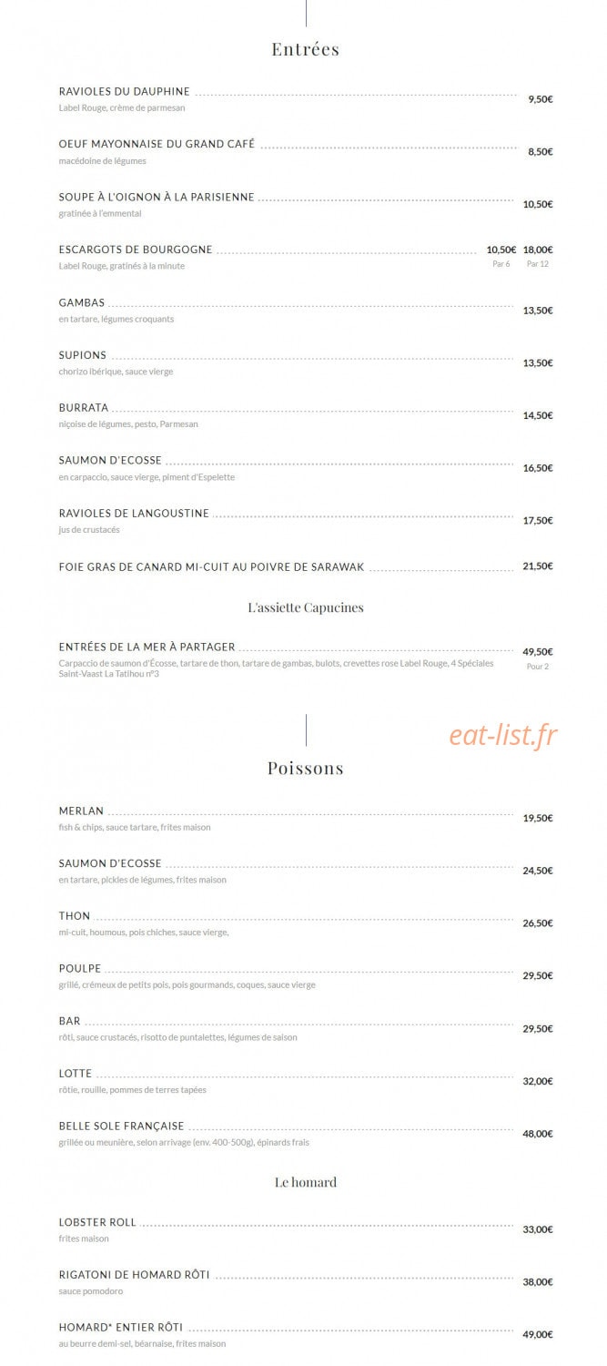 Le grand café Capucines — carte page 3