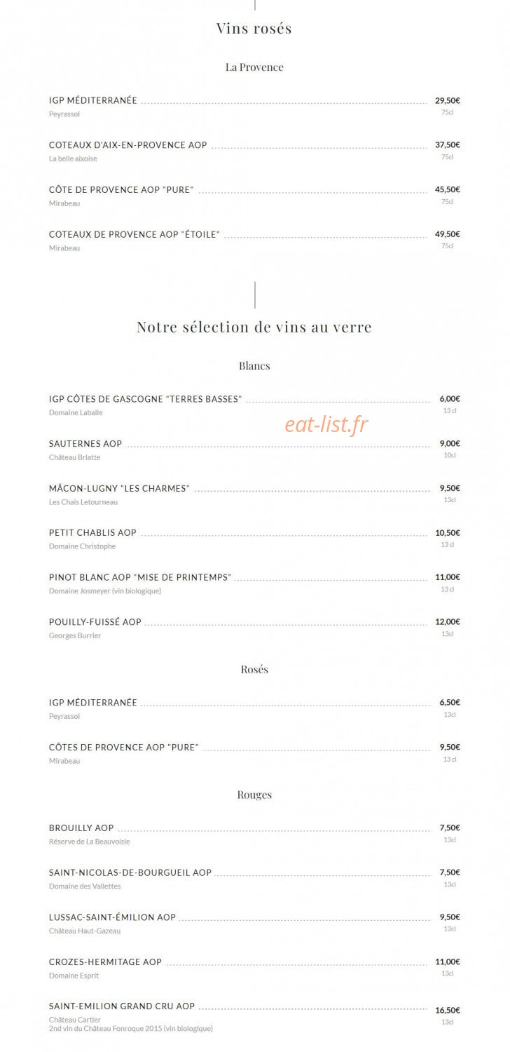 Le grand café Capucines — carte page 18