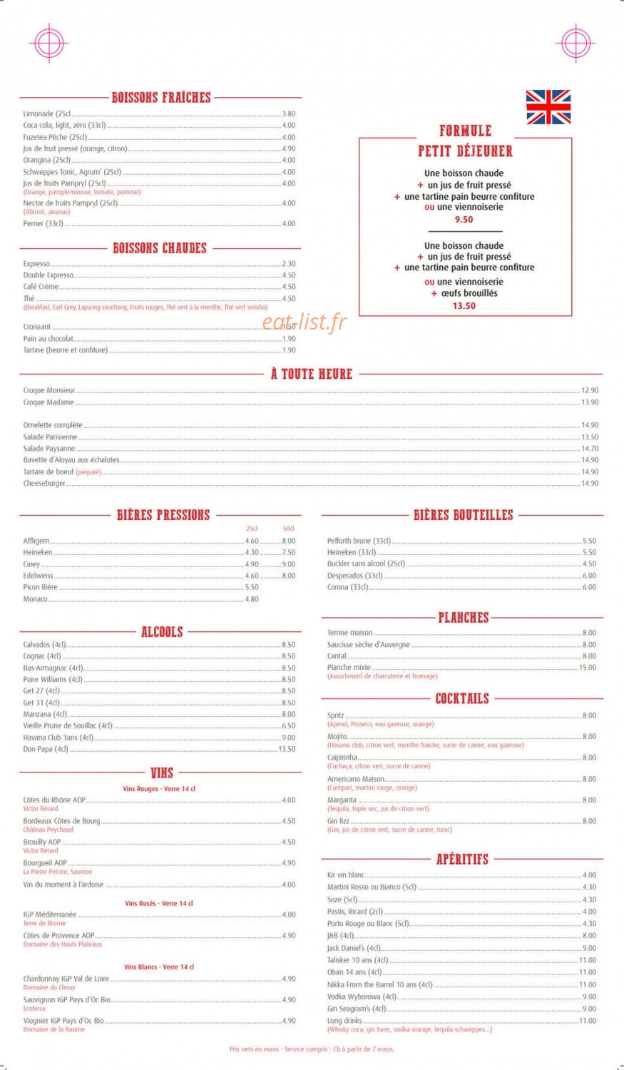 Le Hollywood — carte page 2