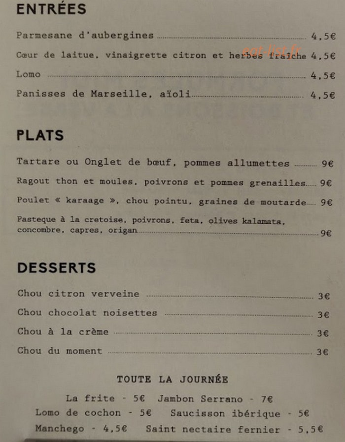Le Mansart — carte page 1