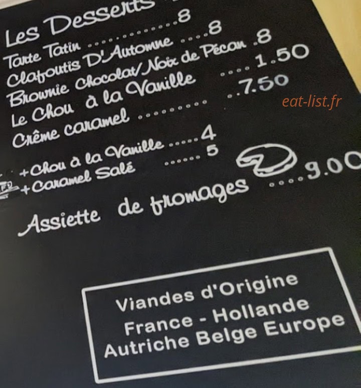 Le Mignon — carte page 2