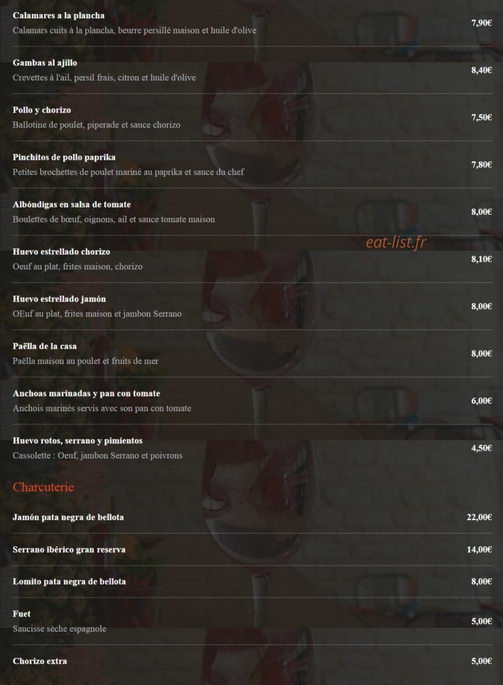 Le p'tit barcelone — carte page 2
