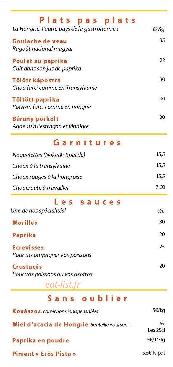 Le paprika — carte page 5